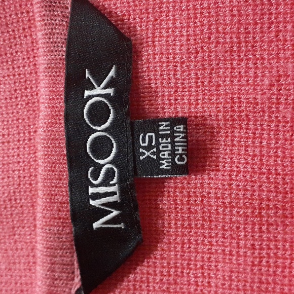 Misook Women's Sweater Pink 3/4 Sleeve Size XS - Picture 5 of 7